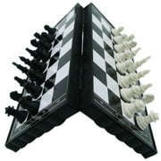 Portable 5In Magnetic Travel Chess Set with Folding Chess Board Educational Toy for Kids and Adults